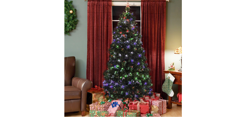 7 Foot Pre-Lit Fiber Optic Christmas Tree Just $74.95 SHIPPED!!