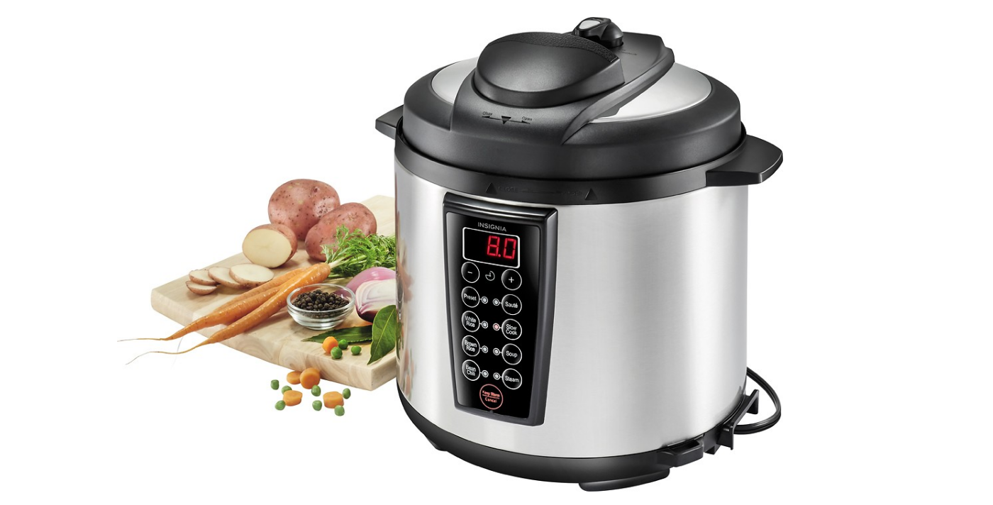 Insignia 6-Quart Pressure Cooker Only $49.99!