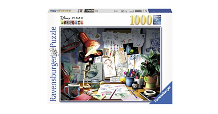 # 1 Best Seller- Ravensburger Disney Pixar: The Artist’s Desk Puzzle (1000 Piece) Only $12.69! (Reg. $19.99)