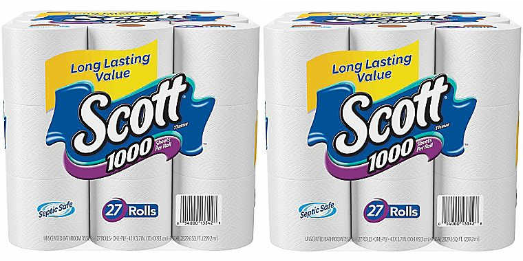 Scott 1000 Bath Tissue 27-pack—$12.99!