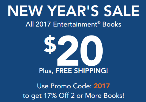 All Entertainment Books $20.00 + Free Shipping! Plus code!