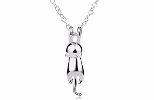 Silver Hanging Cat Necklace Only $4.99 SHIPPED!!