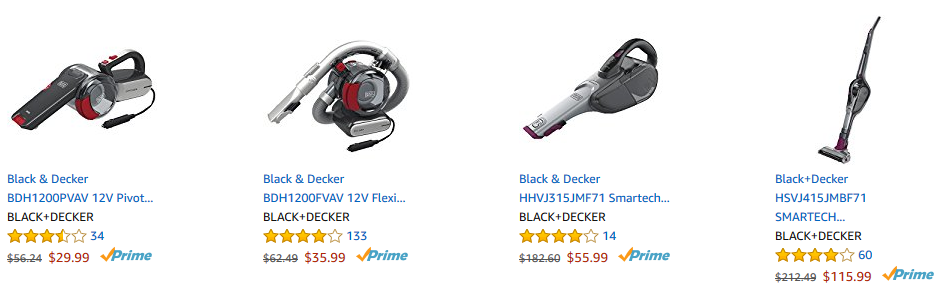 Save on select BLACK+DECKER vacuums! Priced from $29.99!
