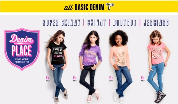 Basic Denim From The Children’s Place Only $7.99 + HUGE Savings Sitewide and FREE Shipping! Basic Denim From The Children’s Place Only $7.99 + HUGE Savings Sitewide and FREE Shipping!