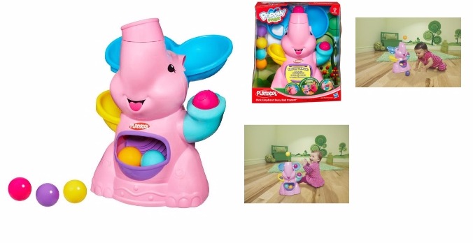 FUN!! Playskool Poppin Park Pink Elephant Busy Ball Popper—$16.49 Shipped!