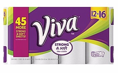 VIVA Choose-A-Sheet Paper Towels, 12 Rolls—$8.99!