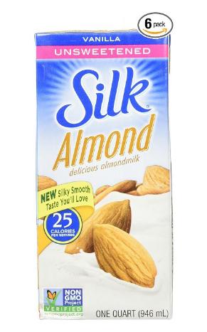 Silk Almond Milk, Unsweetened Vanilla, 32 Fl Oz (Pack of 6) – Only $9.96! Exclusively for Prime Members!