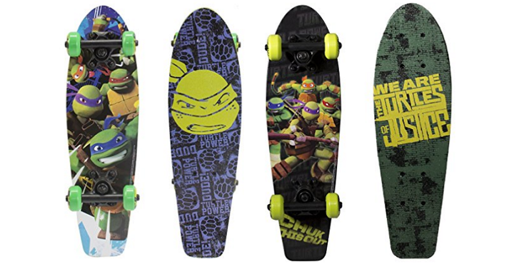 PlayWheels Teenage Mutant Ninja Turtles 21″ Wood Cruiser Skateboard Only $16.53! (Reg. $24.99)