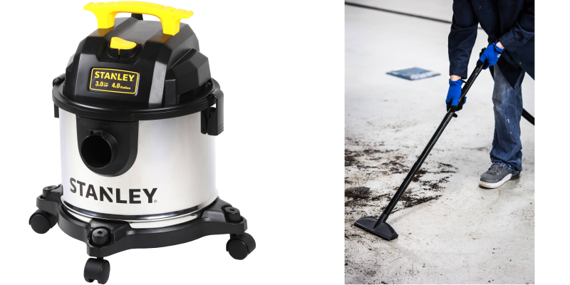 Stanley 4-Gallon Stainless Steel Wet/Dry Vac Only $19.97!!