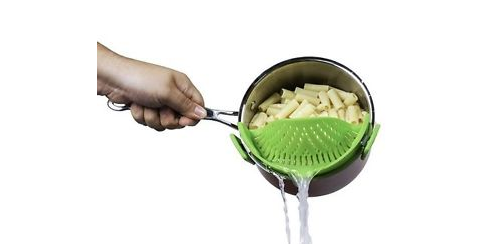 Set of 3 Silicone Pot and Pan Clip On Strainers Only $8.99 + FREE Shipping!