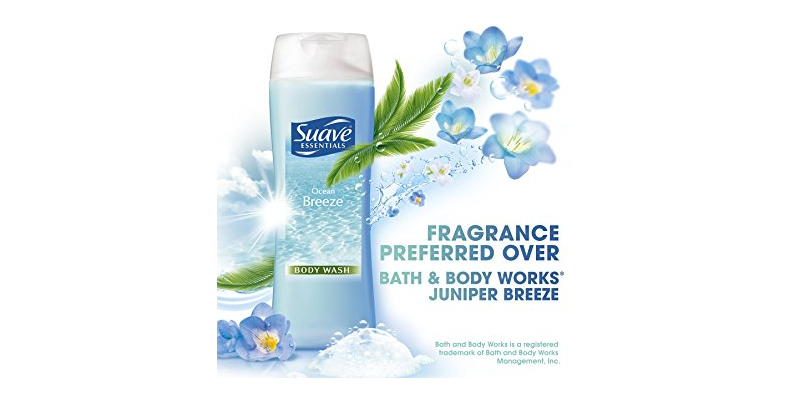 Suave Essentials Body Wash, Ocean Breeze 12 oz (Pack of 6)—$9.12! ($1.52 each!)