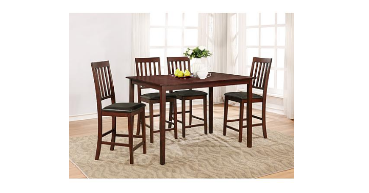 Essential Home Cayman 5pc High Top Dining Set for only $159.20! Plus, Earn $98 In SYWR Points!