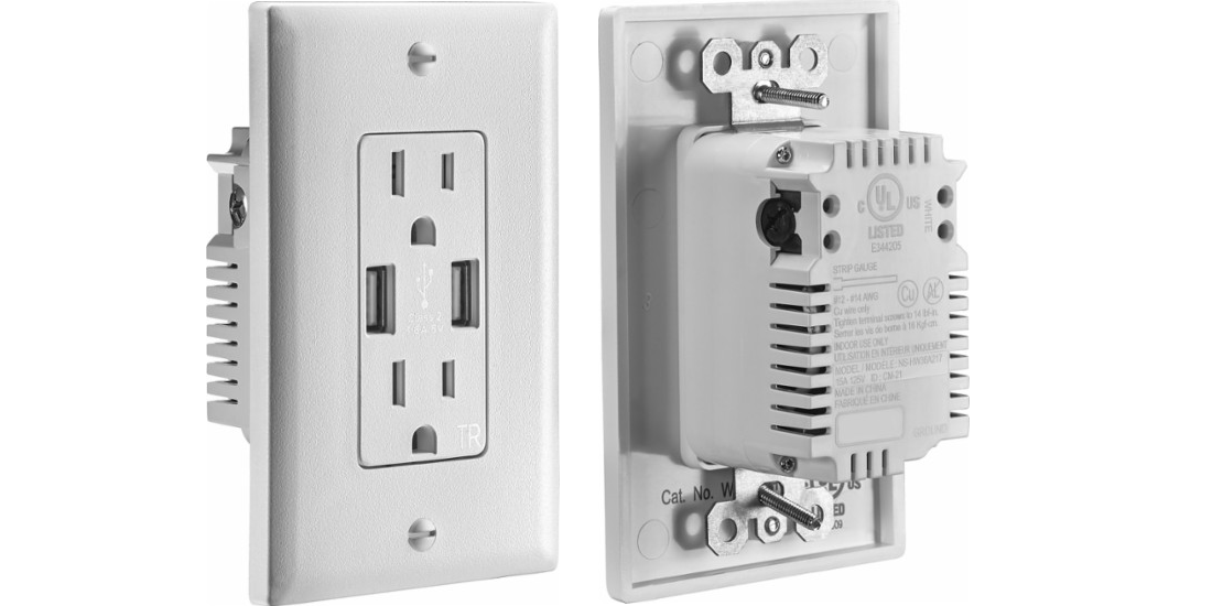 Insignia 3.6A USB Charger Wall Outlet Only $14.99!