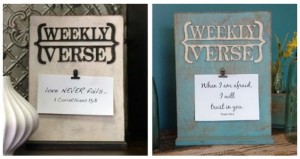 Hand Painted “Weekly Verse” Plaque – Only $11.99!