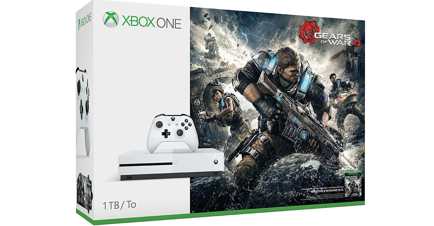 Xbox One S 1TB Console Bundle with Gears of War 4—$259.99!