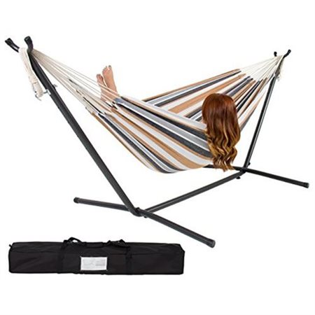 Double Hammock With Stand and Carrying Case only $49.99!