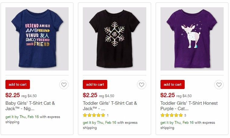 Target Cat & Jack Clearance Sale!! Toddler Tees Only $2.25!!