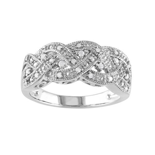 Kohl’s 30% off! ***LAST DAY to Earn Kohl’s Cash!*** Free Shipping! Stack Codes! Sterling Silver 1/8-ct. T.W. Diamond Braided Ring – Just $61.59!