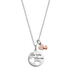 Kohl’s 30% off! Earn Kohl’s Cash! Free Shipping or Pick Up Today! Stack Codes! Silver Expressions by LArocks Two Tone “Two Hearts One Love” Disc Pendant – Just $11.19!