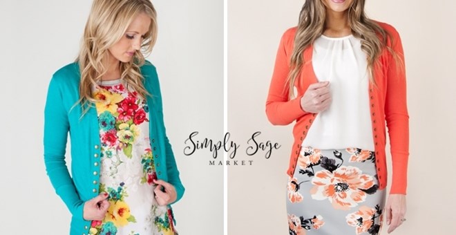 Snap Up Cardigans – Just $12.99!