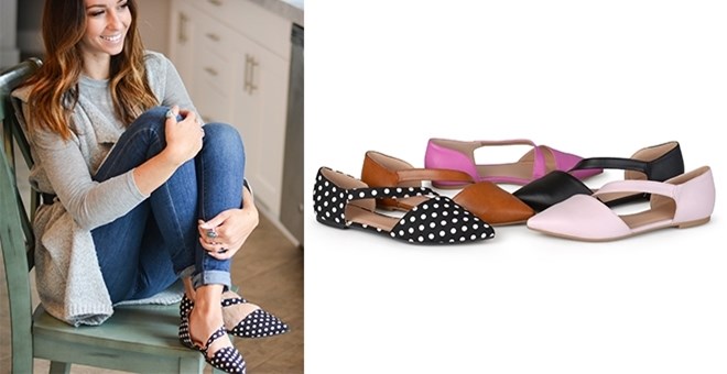 Pointed Toe Cross Strap Flats from Jane – Just $19.99!