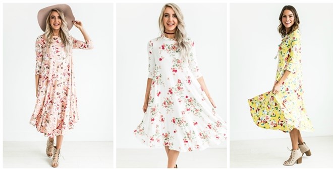 Spring Floral Swing Dress – Just $29.99!
