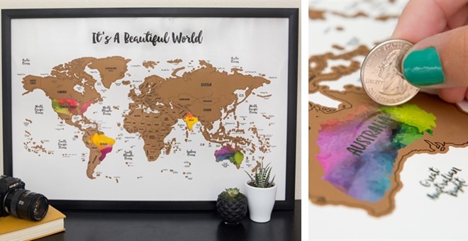 Scratch Your Travels World Map – Just $21.99!