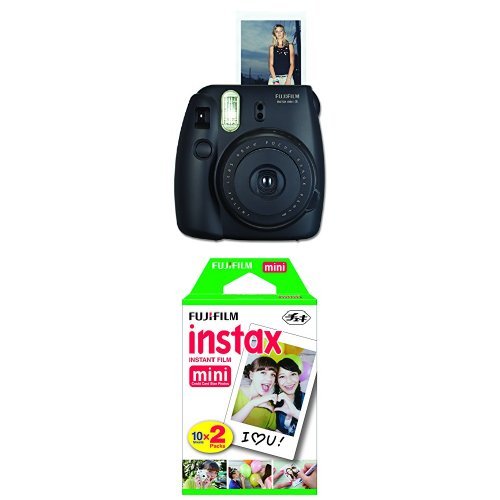 Fujifilm Instax Mini 8 Instant Film Camera (Black) with Twin Pack Instant Film – Just $43.16!