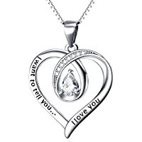 Sterling Silver “I Want to Tell You I Love You” Heart Necklace – Just $20.99! Valentines Day!