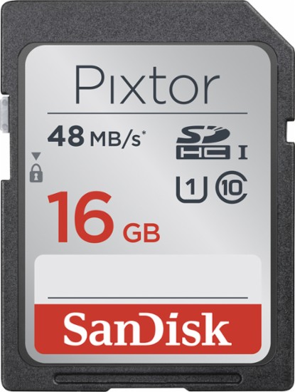 SanDisk – Pixtor 16GB SDHC UHS-I Class 10 Memory Card – Just $6.99!
