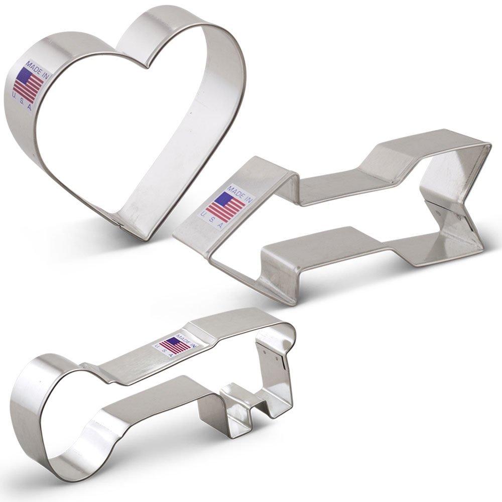 Valentine’s Day Cookie Cutter Set – 3 piece – Heart, Arrow and Key – Just $8.99!