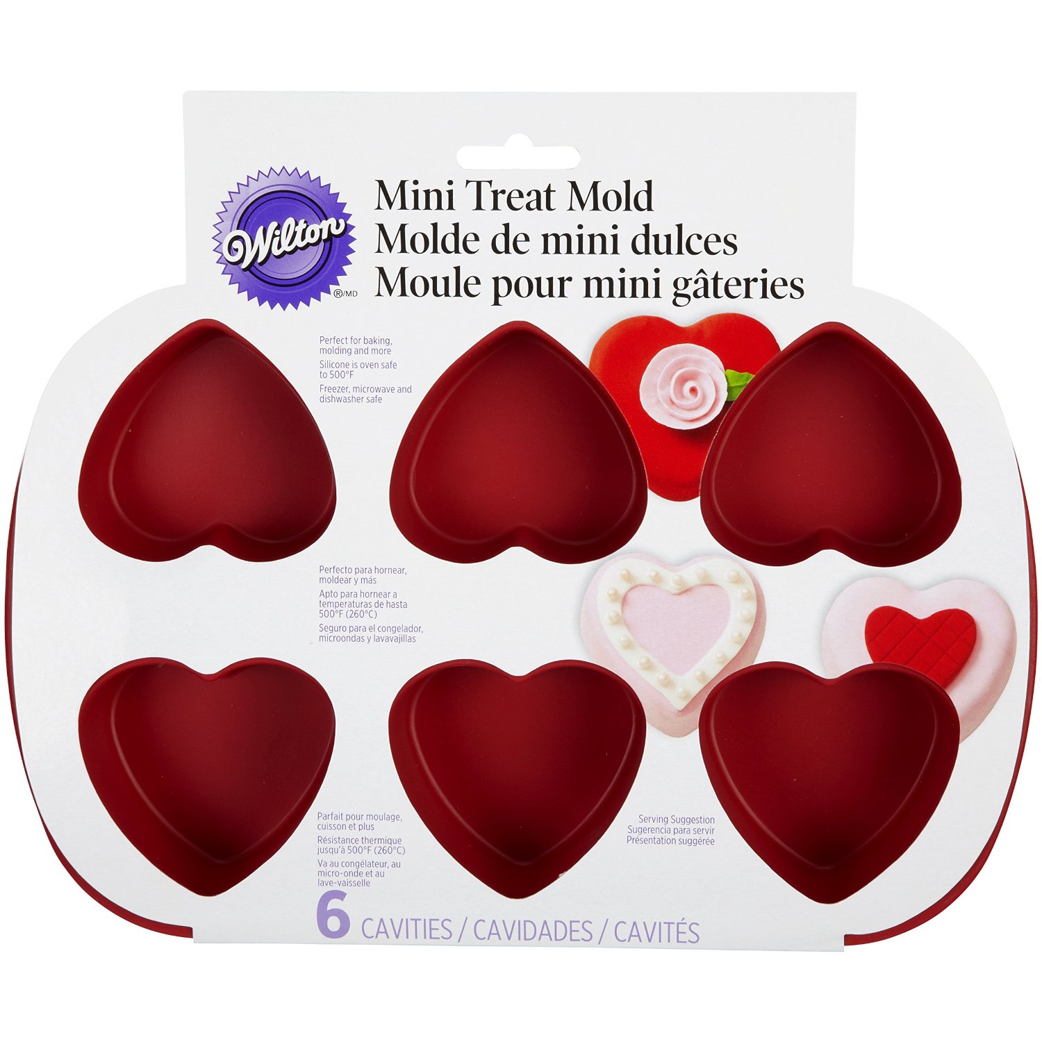 Wilton 6-Cavity Silicone Heart Mold Pan – Just $8.96!