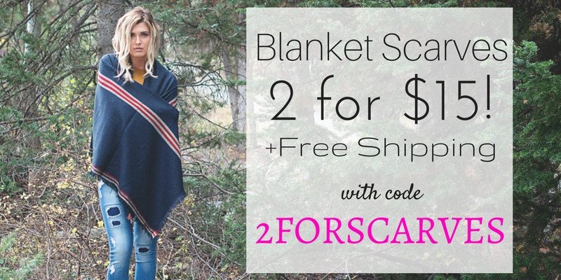 Cents of Style – 2 For Tuesday – Blanket Scarves, 2 for $15! FREE SHIPPING!