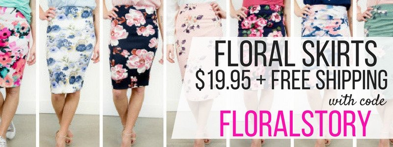 Fashion Friday! CUTE Floral Skirts – Just $19.95! Free shipping!