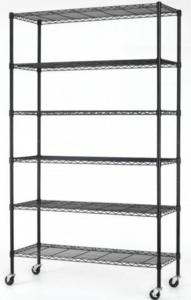 Commercial 82″x48″x18″ 6 Tier Adjustable Wire Metal Shelves Just $49.99!
