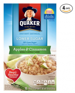 Quaker Instant Oatmeal Apple Cinnamon 10-Count Box 4-Pack Just $5.36 Shipped!