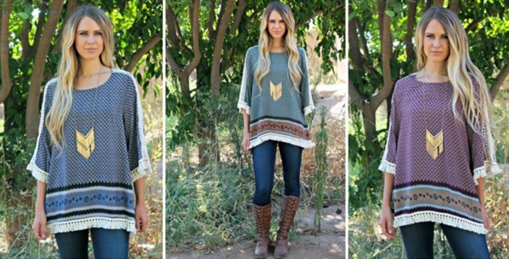 Boho Fringe Tunic Just $19.99!