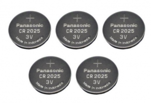 Panasonic CR2025 3V Lithium Coin Battery 5-Pack Just $2.59!
