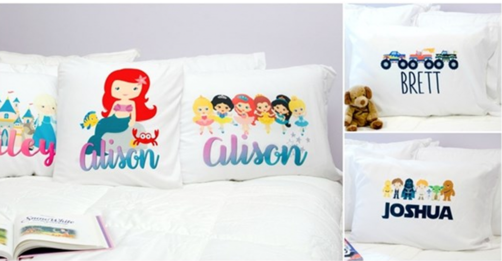 Personalized Character Pillowcases Just $9.99! 28 Different Designs!