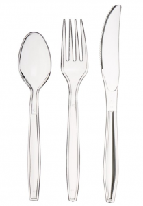 AmazonBasics 360-Piece Clear Plastic Cutlery Set Just $10.99! Cheaper Than Costco!