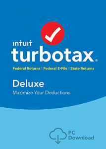 TurboTax Deluxe 2016 Tax Software Federal & State PC/Mac Download Just $39.86!