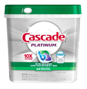 Cascade Platinum ActionPacs Dishwasher Detergent  Just $10.20 Shipped!