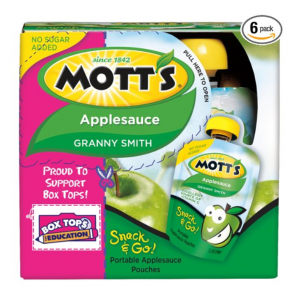 Mott’s Snack & Go Granny Smith Applesauce 24-Pack Just $11.94!