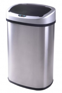 13-Gallon Touch-Free Sensor Automatic Stainless-Steel Trash Can Just $34.99!