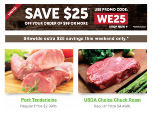 Zaycon Foods: Save $25 Off Orders Of $99 Or More!
