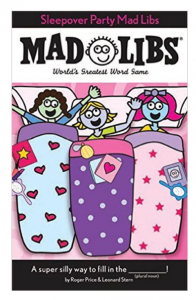 Sleepover Party Mad Libs Just $3.26!