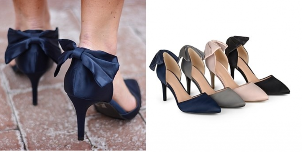 Bow Pointed Toe D’orsay Pumps In Four Different Colors Just $21.99!