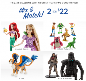 Mix & Match Two For $22 At The Disney Store Today Only!