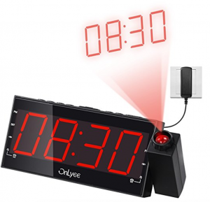 OnLyee Dimmable Projection Clock Radio Just $19.99!