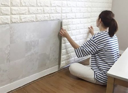 Art3D 6 sq ft Peel and Stick 3D White Brick Wall Panels Only $19.99!